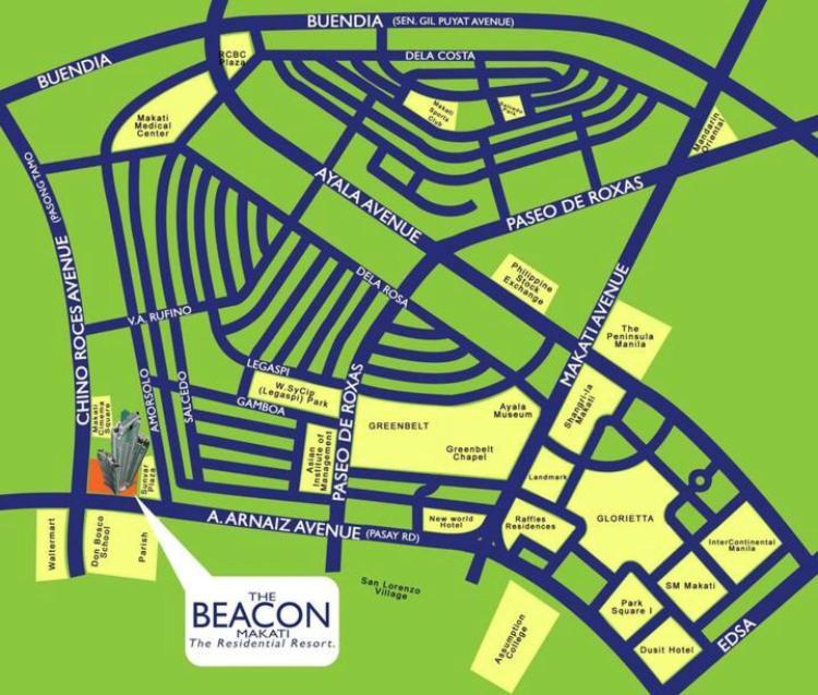 Beacon Makati Condo Free Pool Access Free Wifi 100Mbps & Free Netflix Manila Luaran gambar
