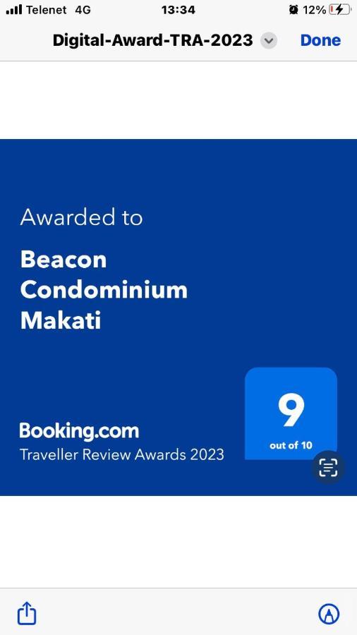 Beacon Makati Condo Free Pool Access Free Wifi 100Mbps & Free Netflix Manila Luaran gambar